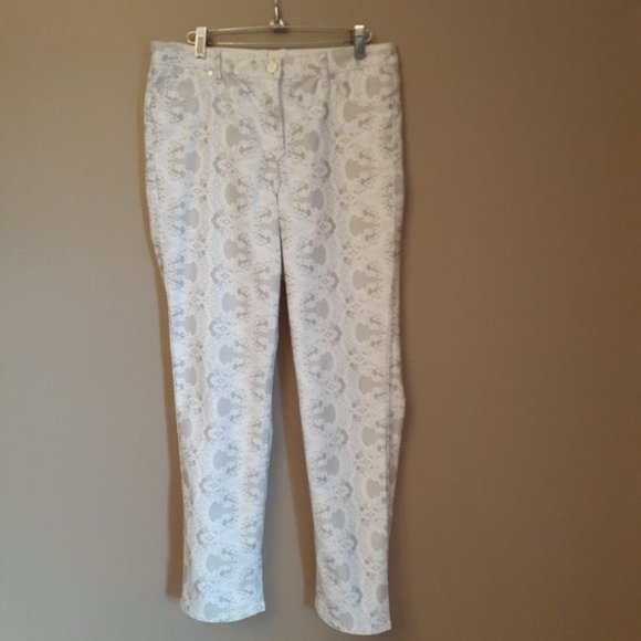 TWO LOOKS 1 PAIR REVERSIBLE High Rise! STRETCH jeans JEGGING-LIKE  SZ 8 euc - Picture 8 of 9